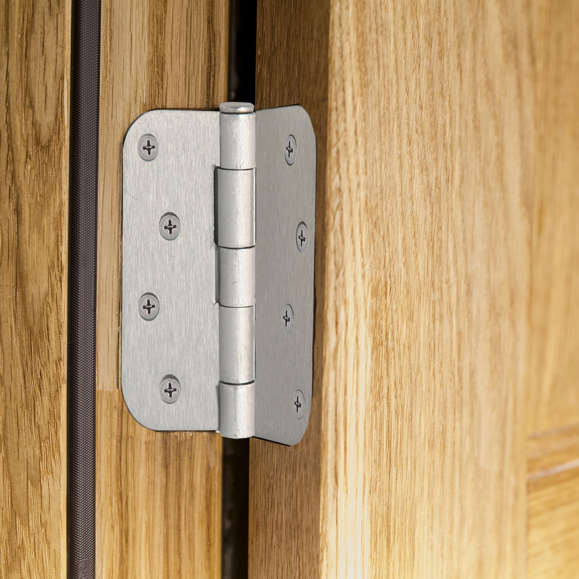 36 Oil Rubbed Bronze 3.5/" w 1//4/" Radius Door Hinges Interior Brushed 3 Inch