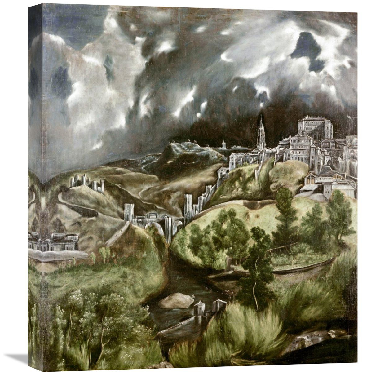 Global Gallery View Of Toledo By El Greco Painting Print On