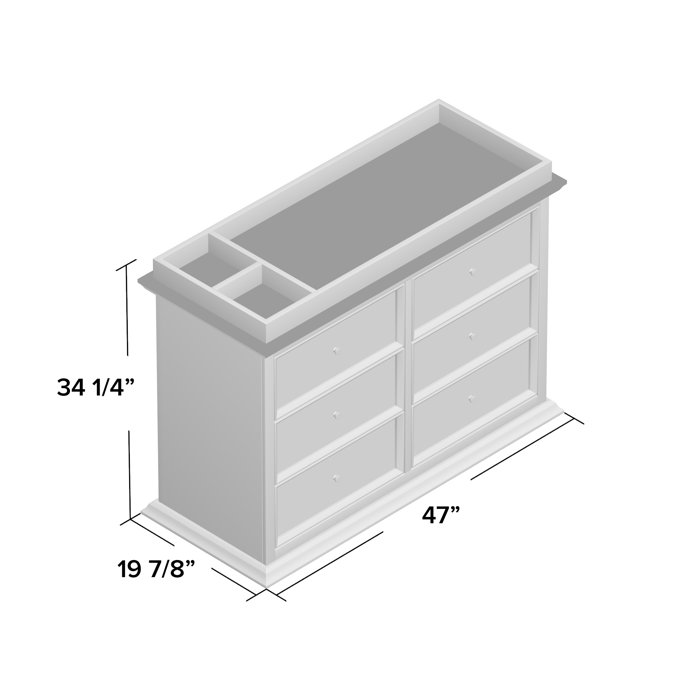 Million Dollar Baby Classic Foothill Louis 6 Drawer Dresser