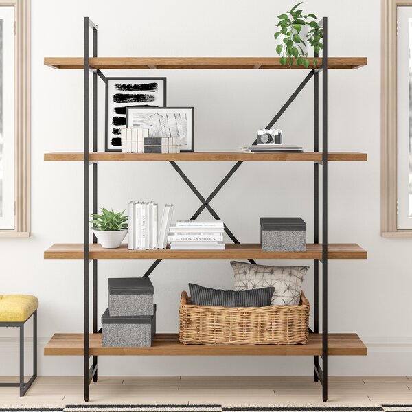 Review Champney Modern Etagere Bookcase