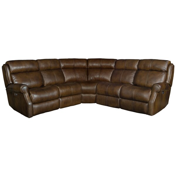 McGwire Leather Reclining Sectional By Bernhardt