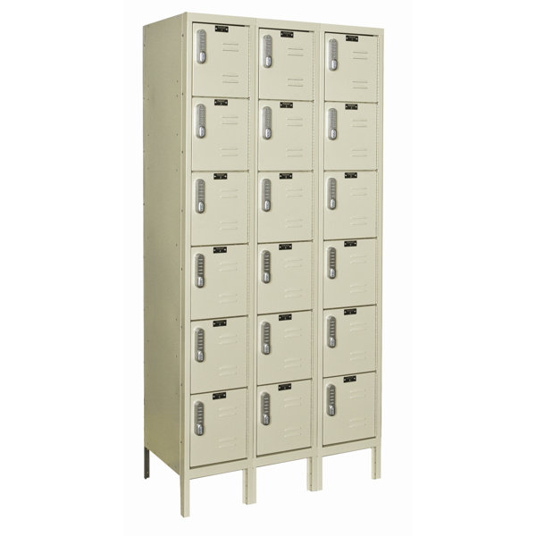 DigiTech 6 Tier 3 Wide Employee Locker by Hallowell