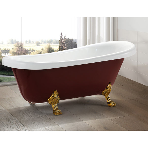 67 x 31.5 Freestanding Soaking Bathtub by Vanity Art