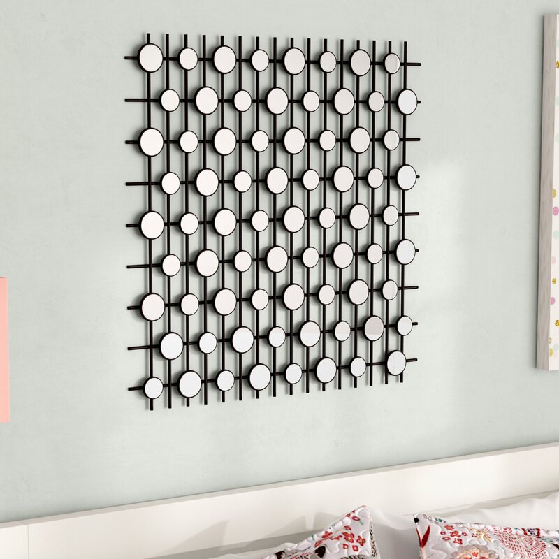 Harriet Bee Kerrie Geometric Wall Sculpture Mirror & Reviews | Wayfair