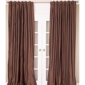 Solid Semi-Sheer Rod Pocket Single Curtain Panel