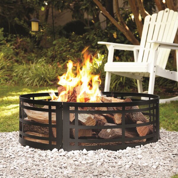 Steel Wood Burning Fire ring by Pleasant Hearth