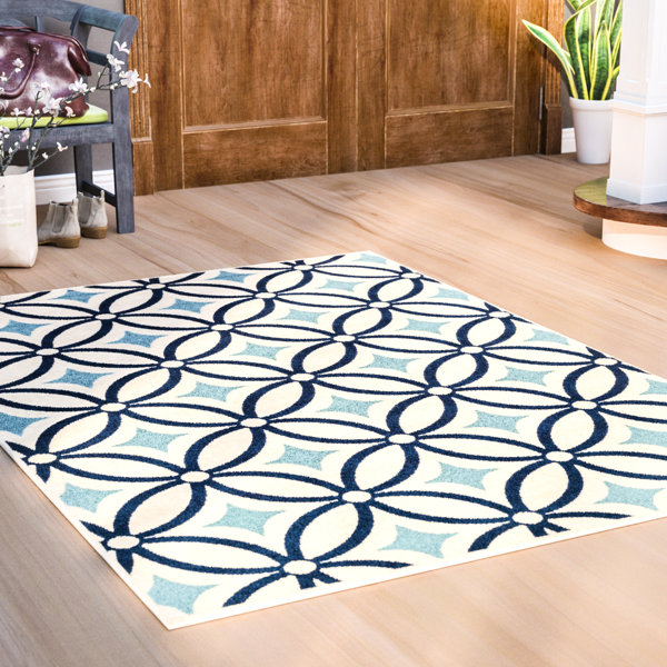 Cowell Blue Indoor/Outdoor Area Rug by Wade Logan