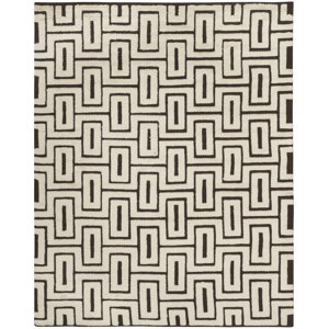 Syed Hand Knotted Wool/Cotton Ivory Area Rug