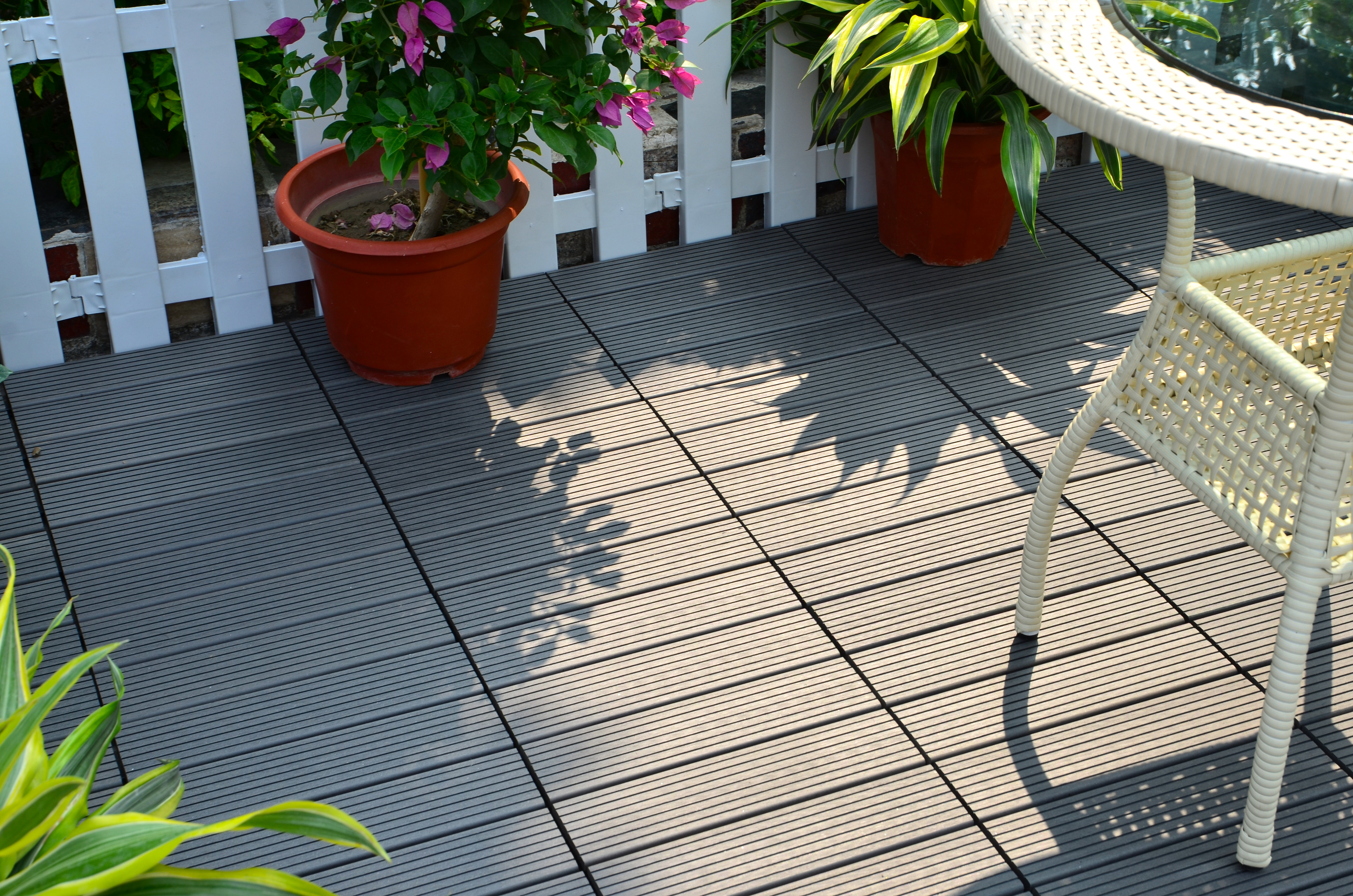Kingstoncasualfurniture Courtyard 12 X Composite Interlocking Composite Interlocking
