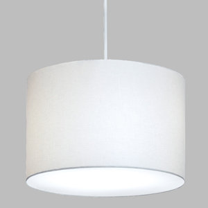 Drum Pendant with White Cord