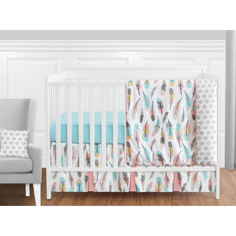 Sweet Jojo Designs Feather 11 Piece Crib Bedding Set Reviews