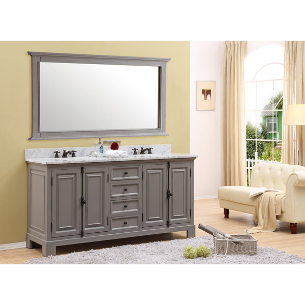 Freemont 60 Double Bathroom Vanity Set with Mirror by dCOR design