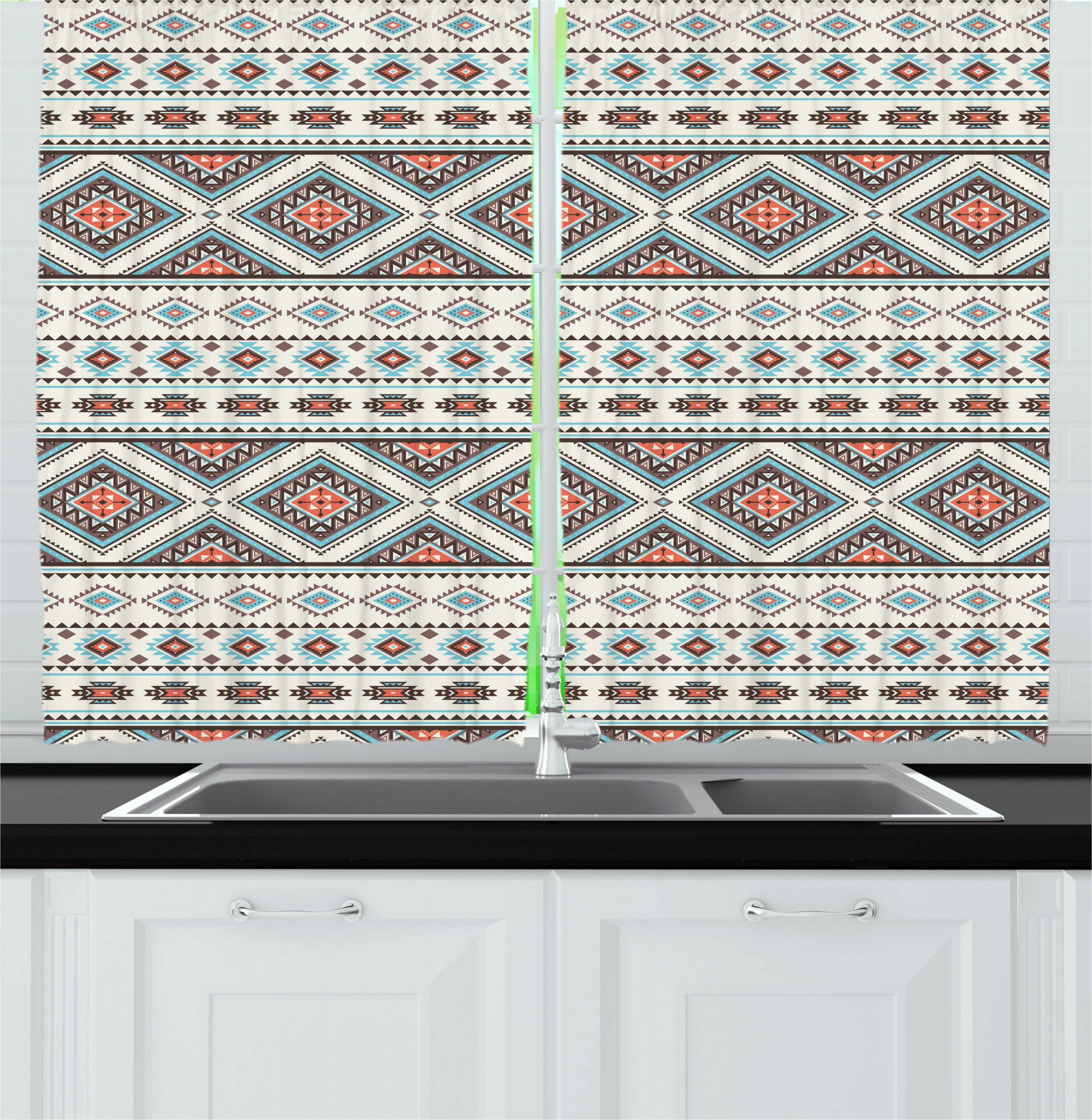 East Urban Home Aztec Print Of Retro Style Native Ornaments