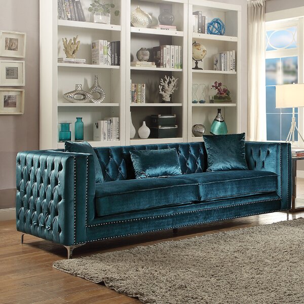 Kingsley Tufted Sofa By Everly Quinn