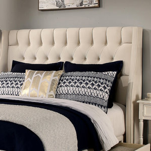 Cambridge Upholstered Wingback Headboard and Bench by Republic Design House