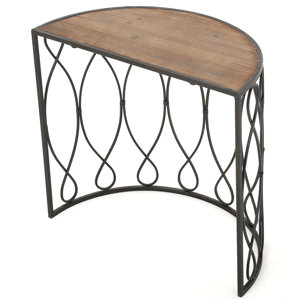 Clearfield Wood/Iron Accent End Table by Gracie Oaks