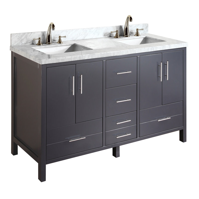 Kbc California 60 Double Bathroom Vanity Set Reviews Wayfair