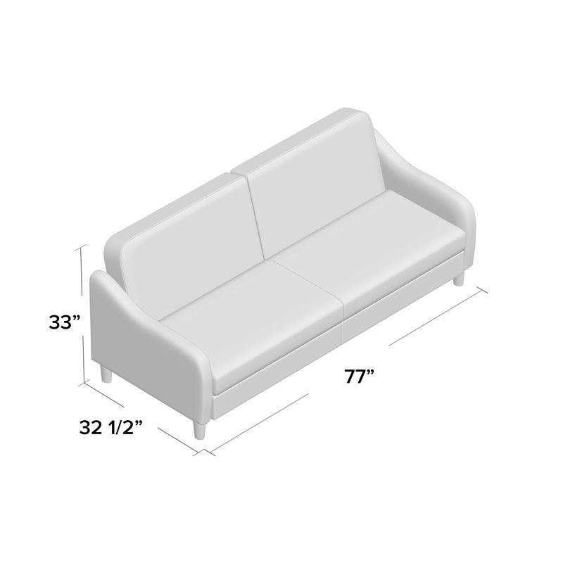 Foundstone Joy 77 Round Arms Sleeper Reviews Wayfair