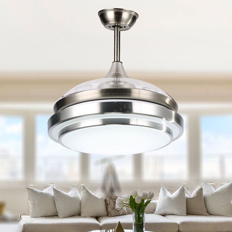 Latitude Run Aadvik 4 Blade LED Ceiling Fan with Remote ...