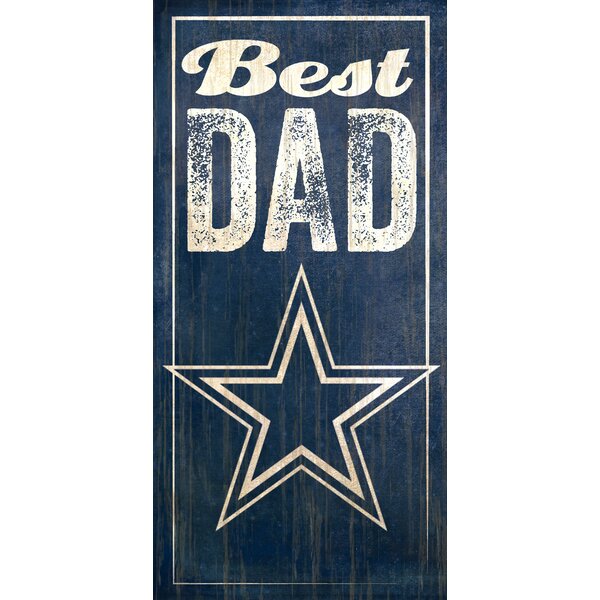 NFL Best Dad Graphic Art Plaque by Fan Creations