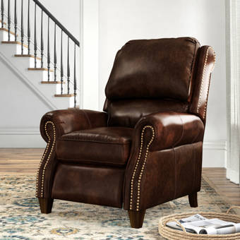 bipasha genuine leather manual recliner