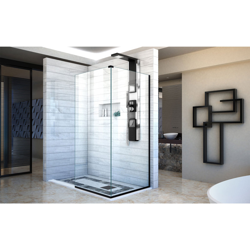 DreamLine Linea Frameless Shower Door with ClearMax™ Technology & Reviews Wayfair