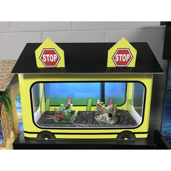10 Gallon School Bus Aquarium Tank Cover by RJ Enterprises
