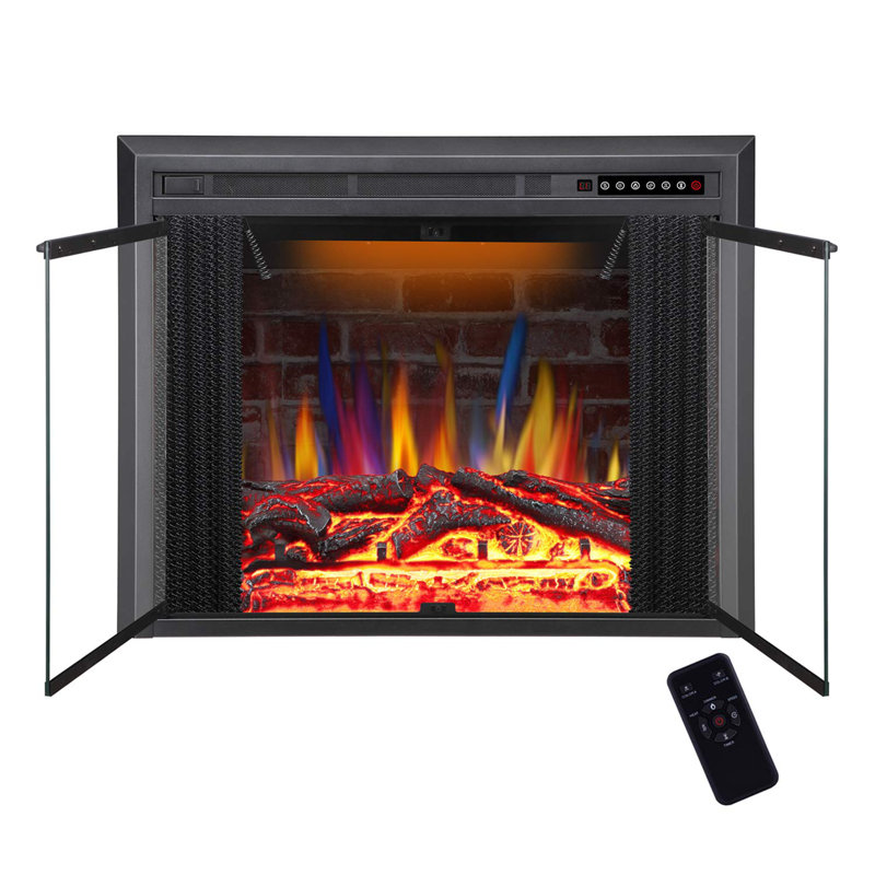 Charlton Home R W Flame Electric Fireplace Insert Traditional