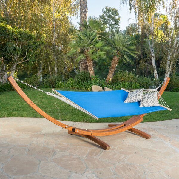 Kouklia Hanging Chaise Lounger with Stand by Bay Isle Home