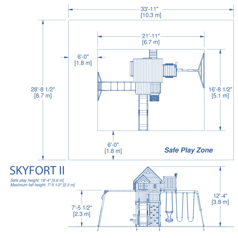Backyard Discovery Skyfort Ii All Cedar Swing Set Reviews Wayfair Backyard Discovery Skyfort Ii All Cedar