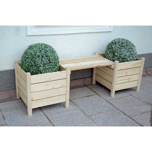 Polyrattan24 De Blumenkasten Mit Bank Baldrian Polyrattan Clp