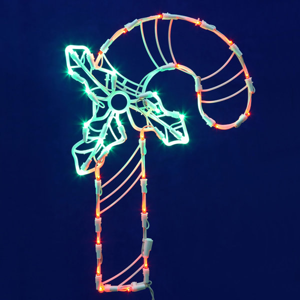 35Lt. Window Decor 35Lt LED Candy Cane Window Décor by Vickerman