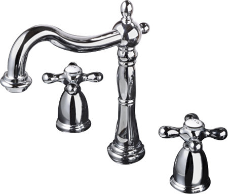 Heritage Widespread Bathroom Faucet with Drain Ass
