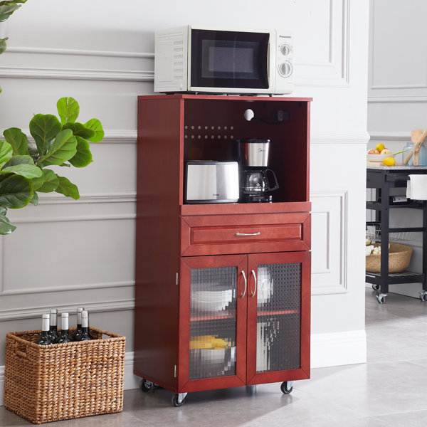Cornette Cabinet/Microwave Bar Cart By Winston Porter Modern