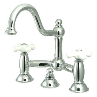 Elements Of Design Widespread Bathroom Faucet With Drain Assembly