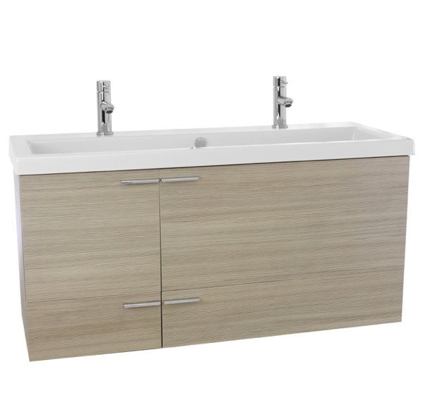 New Space 47 Double Bathroom Vanity Set by Nameeks Vanities