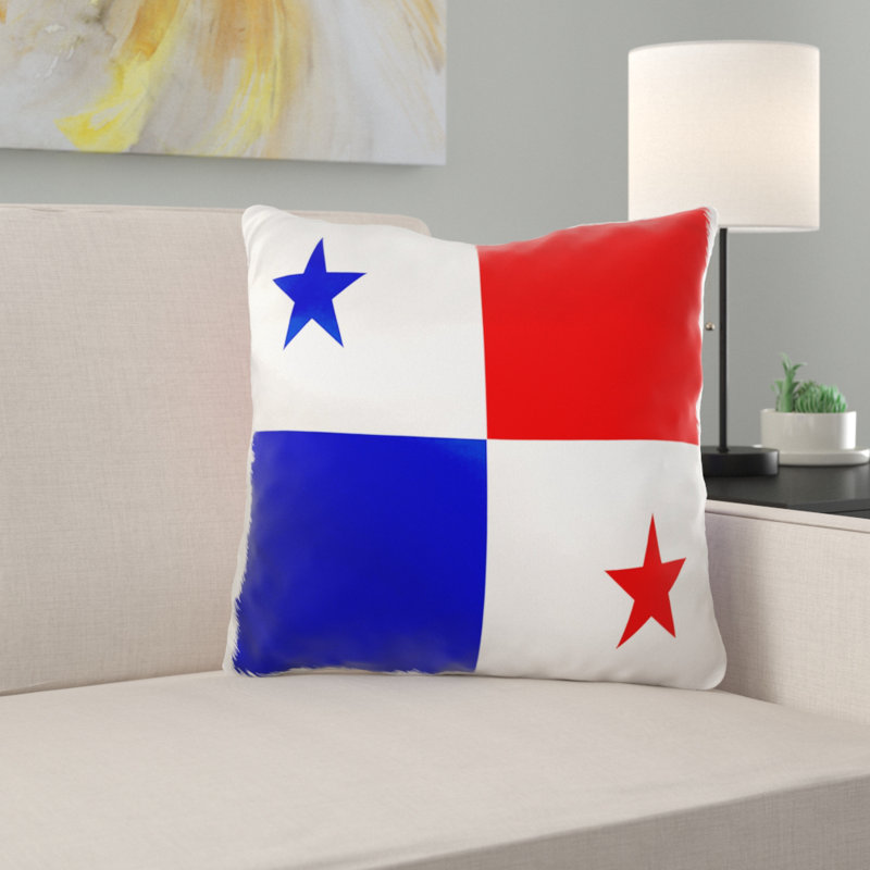 East Urban Home Arts And Crafts Birds Panama Flag Pillow Cover