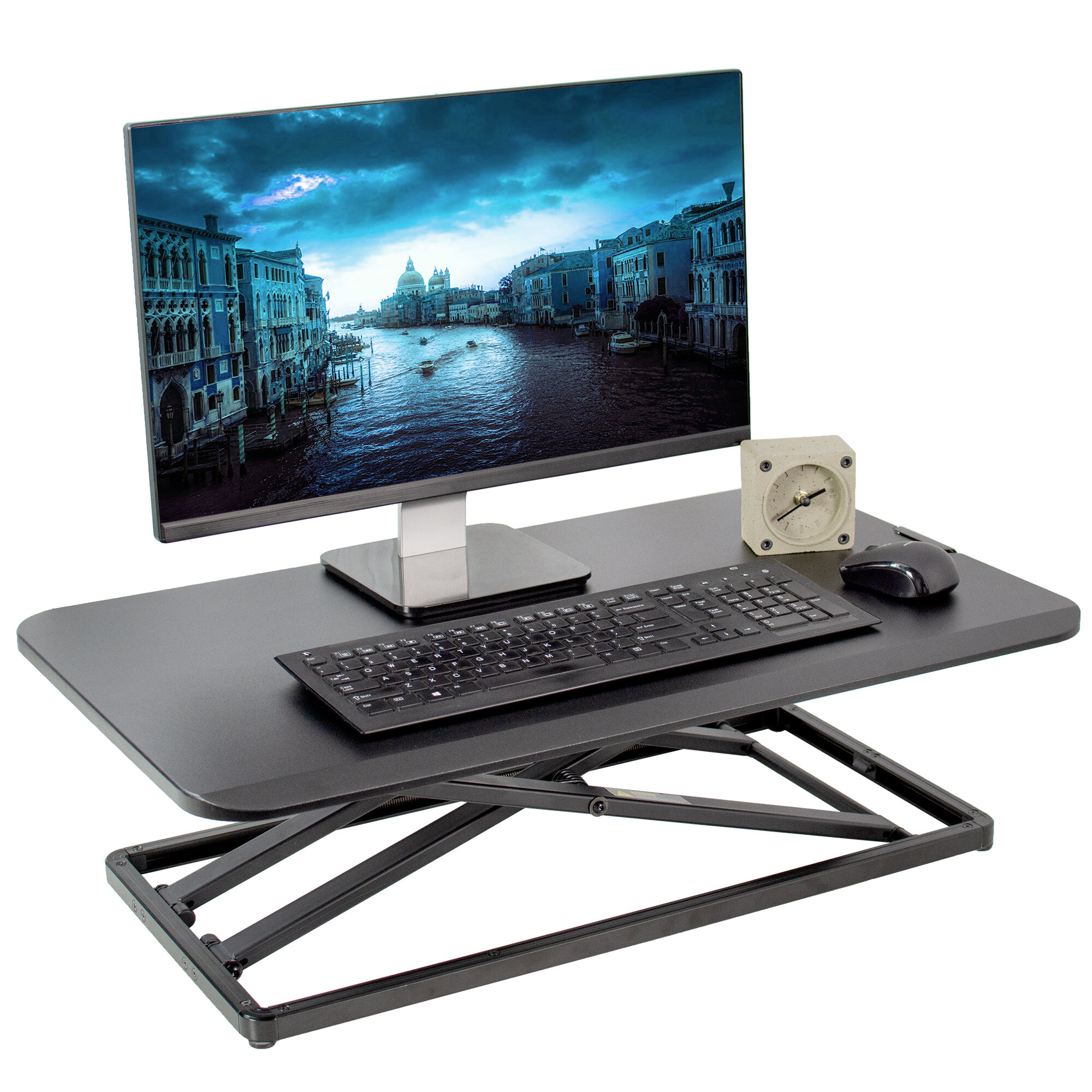 Vivo Economy Desktop Monitor Riser Height Adjustable Standing Desk