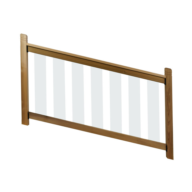 Vista Railing Clearview Glass Balusters For 6 Ft Stair Deck Railing Reviews Wayfair