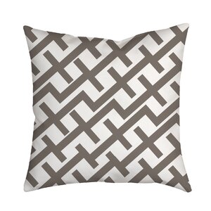 Positive Lines Geometric Throw Pillow