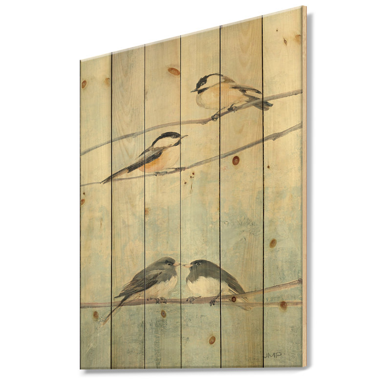 East Urban Home Modern Farmhouse Bird Hanging On Tree I Print On