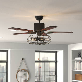 House Of Hampton 52 Pitchford 5 Blade Ceiling Fan Light Kit Included Wayfair