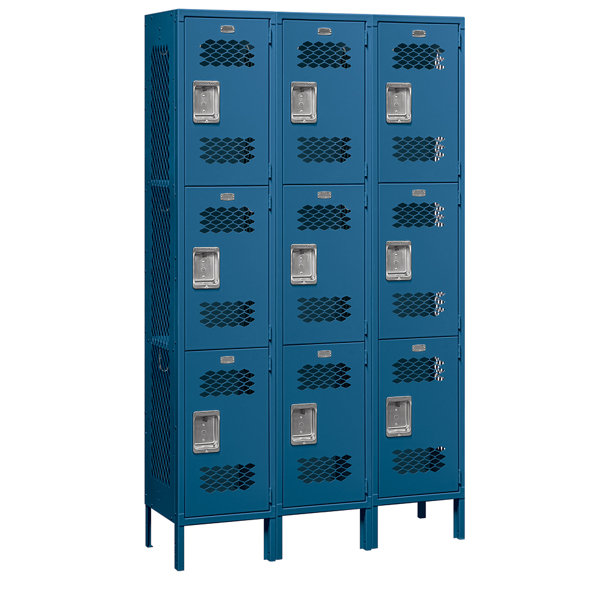 3 Tier 3 Wide School Locker by Salsbury Industries
