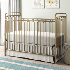 rose gold metal crib