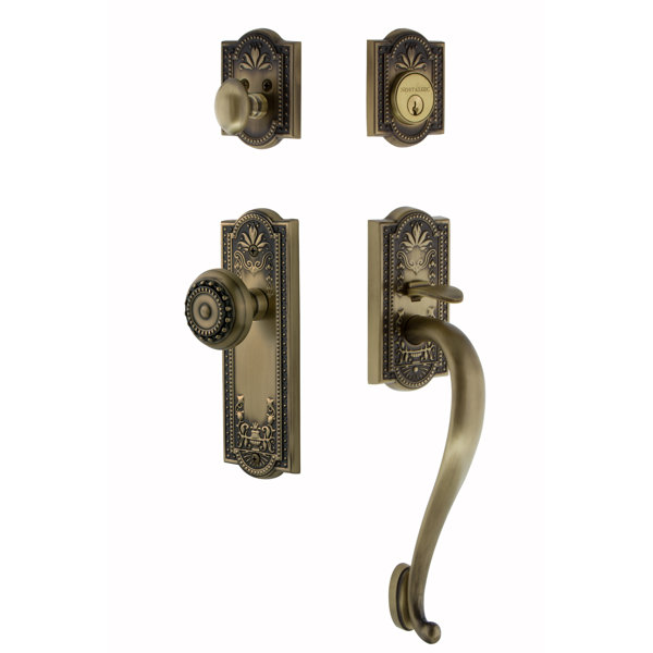 Meadows Single Cylinder Handleset with Interior Knob by Nostalgic Warehouse