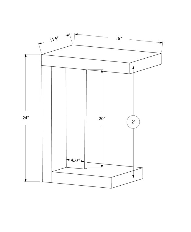 Monarch Specialties Inc. End Table & Reviews Wayfair