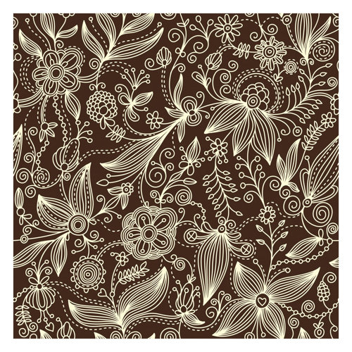 Art Nouveau Monochrome 2.88m x 2.88m Textured Matte Peel & Stick Wall Mural East Urban Home