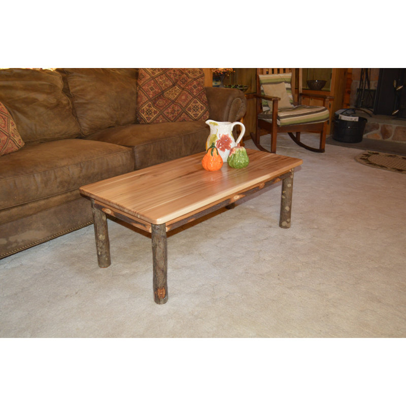 Loon Peak Yorba Hickory Solid Wood Coffee Table Wayfair