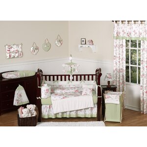 Riley's Roses 9 Piece Crib Bedding Set