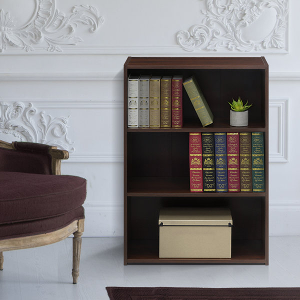 Hinshaw 3-Shelf Standard Bookcase by Latitude Run